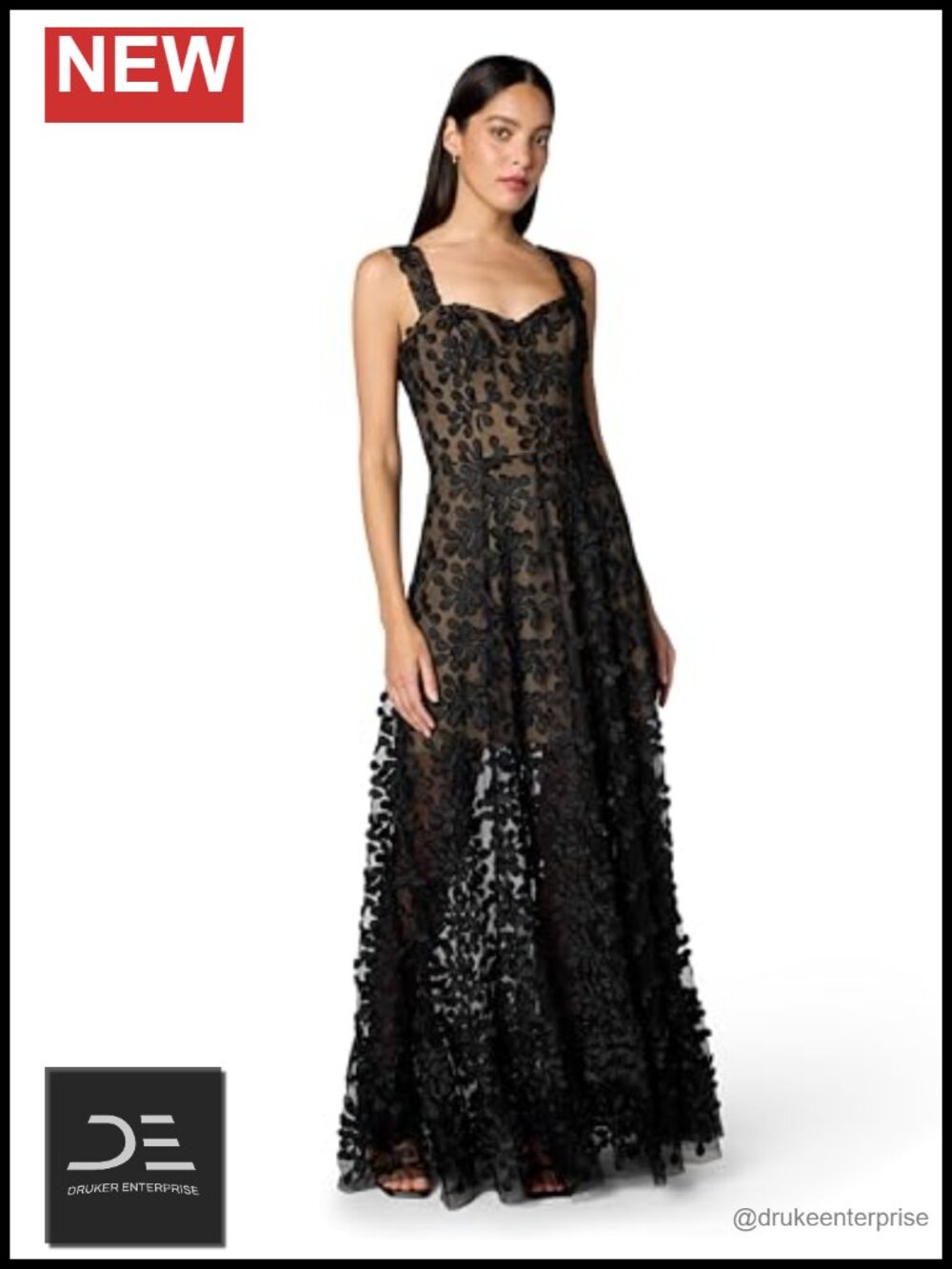 Anabel Sweetheart Bustier Maxi Dress Fit And Flare Formal Party Gown